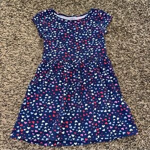 Carter's Navy Heart Print Kids Dress